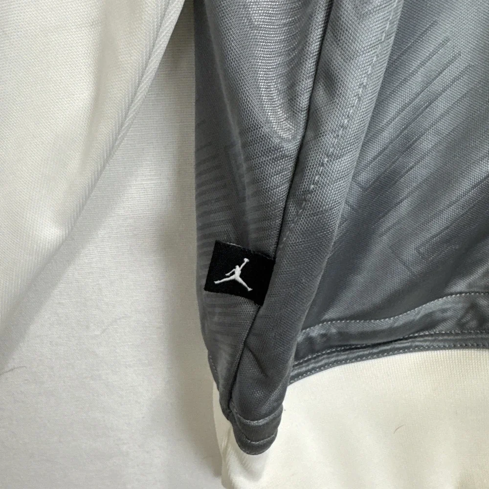 Nike Air Jordan XI Retro Knit Full Zip Jacket Cool Grey 11 Gray XXL Dri Fit - Picture 7 of 13